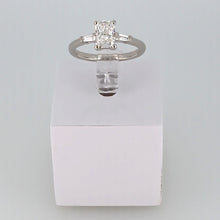 Load image into Gallery viewer, Platinum Brilliant Emerald Cut Lab Diamond
