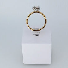 Load image into Gallery viewer, 18ct Yellow Gold Lab Diamond Emerald Cut Engagement Ring
