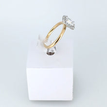 Load image into Gallery viewer, 18ct Yellow Gold Lab Diamond Emerald Cut Engagement Ring
