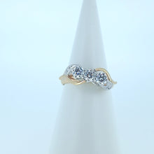 Load image into Gallery viewer, 9ct Yellow Gold 3 Stone Lab Diamond Engagement Ring
