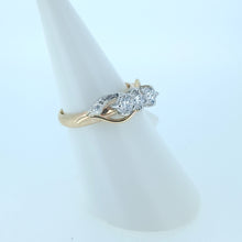 Load image into Gallery viewer, 9ct Yellow Gold 3 Stone Lab Diamond Engagement Ring
