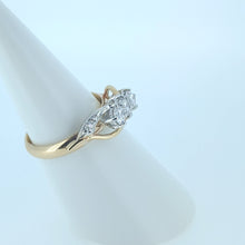 Load image into Gallery viewer, 9ct Yellow Gold 3 Stone Lab Diamond Engagement Ring
