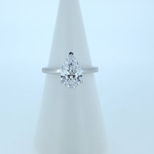 Load image into Gallery viewer, Platinum Pear Lab Diamond Engagement Ring
