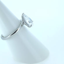 Load image into Gallery viewer, Platinum Pear Lab Diamond Engagement Ring
