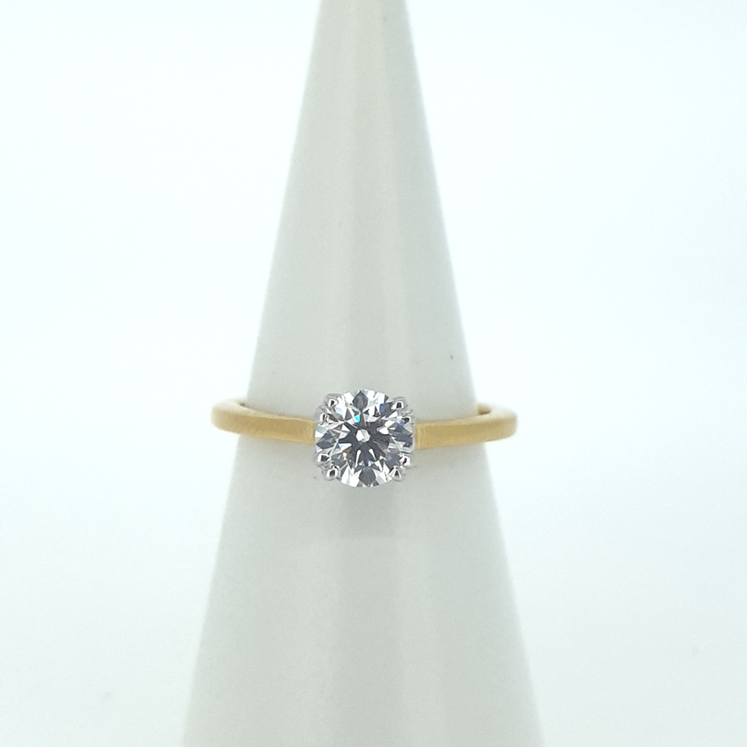 18kt Yellow Gold - Lab Diamond Solitare Engagement Ring