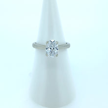 Load image into Gallery viewer, 9ct White Gold Oval Lab Diamond Engagement Ring
