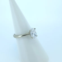 Load image into Gallery viewer, 9ct White Gold Oval Lab Diamond Engagement Ring
