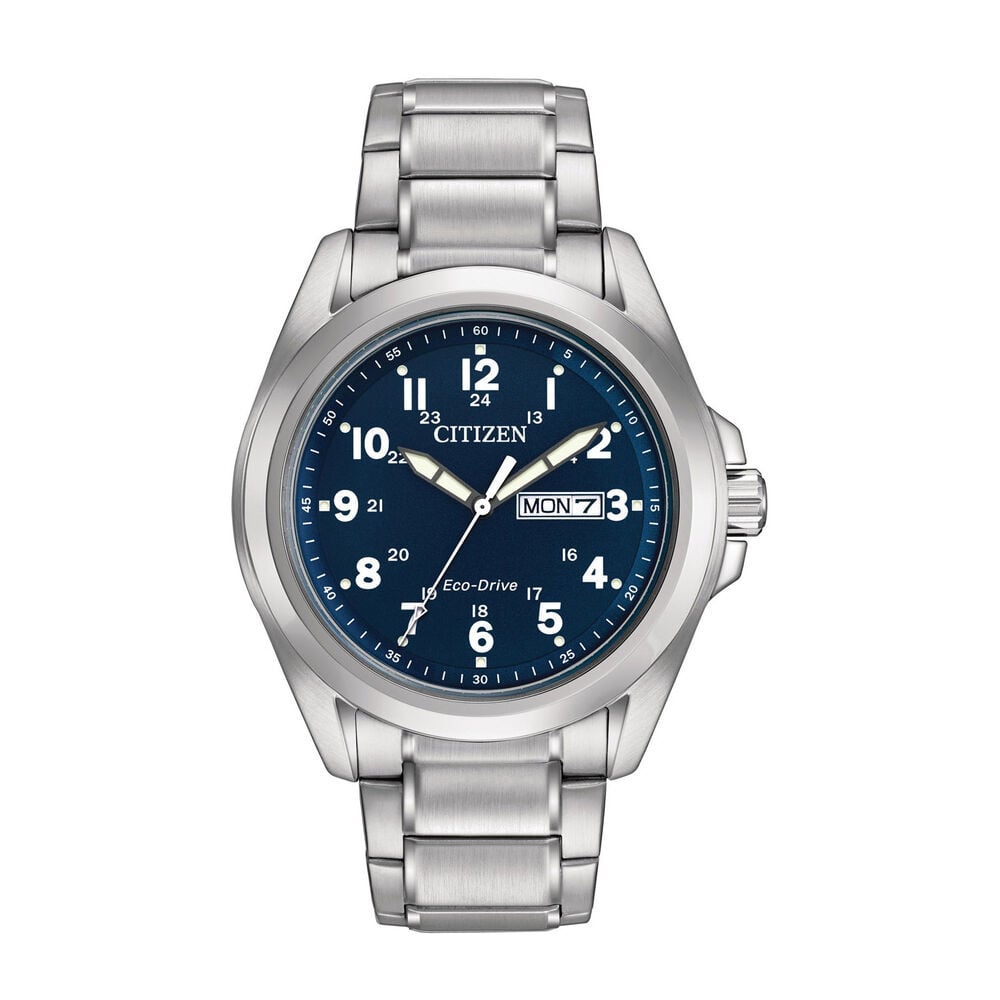 Citizen - Stainless Steel & Blue - Eco-Drive Watch