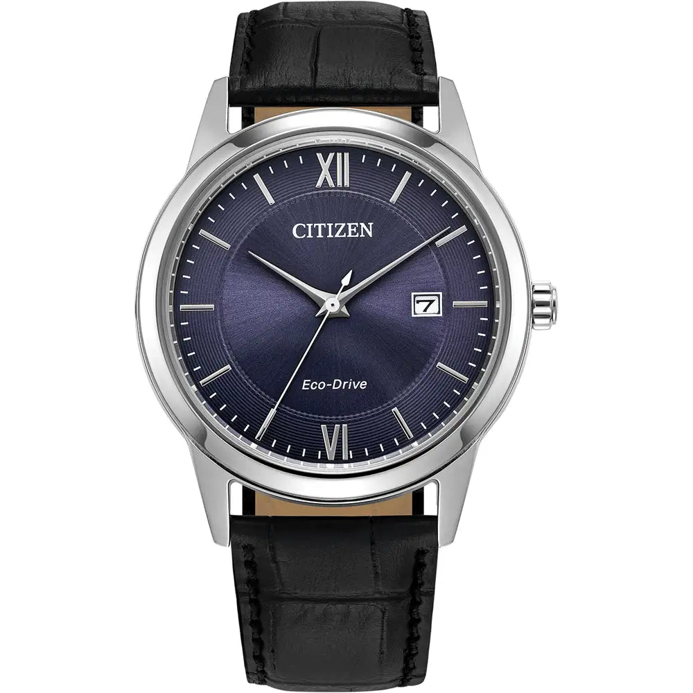 Citizen - Silver Tone And Strap Timepiece
