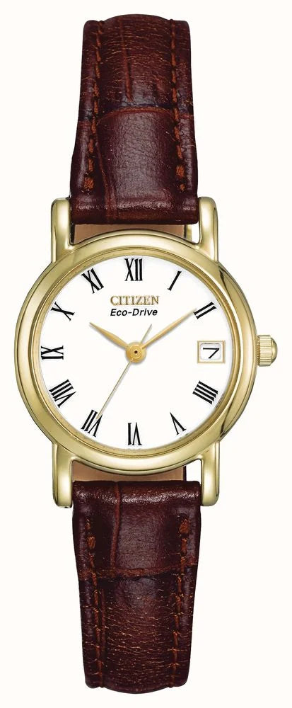Citizen - Ladies Leather Strap Quartz Watch