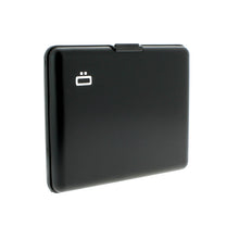Load image into Gallery viewer, ogon big stockholm black aluminium wallet  bank note size
