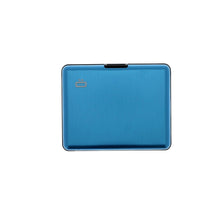 Load image into Gallery viewer, ogon big stockholm blue aluminium wallet  bank note size
