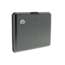 Load image into Gallery viewer, ogon big stockholm carbon aluminium wallet  bank note size  carbon print
