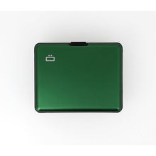 Load image into Gallery viewer, ogon big stockholm green aluminium wallet  bank note size
