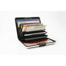 Load image into Gallery viewer, ogon big stockholm carbon aluminium credit card holder marble print
