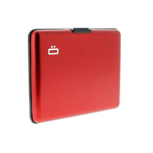 Load image into Gallery viewer, ogon big stockholm red aluminium wallet  bank note size

