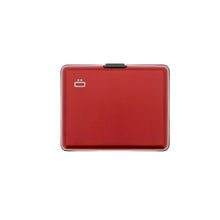 Load image into Gallery viewer, ogon big stockholm red aluminium wallet  bank note size
