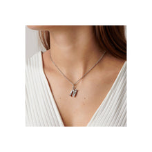 Load image into Gallery viewer, uno de 50 n�s 2.5mm little letter n metal charm clad with silver. charm only
