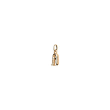 Load image into Gallery viewer, uno de 50 hang me letter a 1.5mm gold plated metal alloy charm
