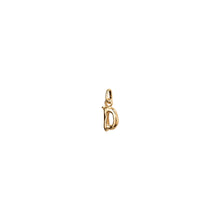 Load image into Gallery viewer, uno de 50 hang me letter d 1.5mm gold plated metal alloy charm
