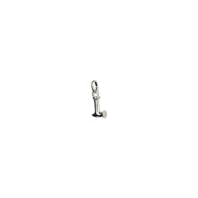 Load image into Gallery viewer, uno de 50 hang me  letter l 1.5mm silver plated metal alloy charm
