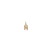 Load image into Gallery viewer, uno de 50 hang me  letter m 1.5mm gold plated metal alloy charm
