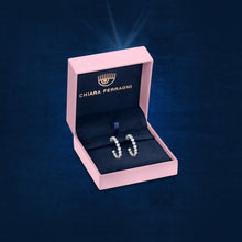 Load image into Gallery viewer, chiara ferragni croci earring cross wh cz+yg plated 23mm
