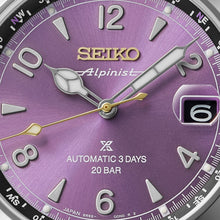 Load image into Gallery viewer, seiko 145th anniversary alpinist mechanical limited edition in edo purple
