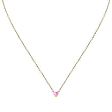 Load image into Gallery viewer, chiara ferragni diamond heart yg pendant 38cm + 4cm fairy tale heart stone

