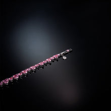 Load image into Gallery viewer, chiara ferragni pink infinity love diamond rose heart stones necklace 40cm +1.5cm
