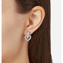 Load image into Gallery viewer, chiara ferragni crystal infinity love heart earrings
