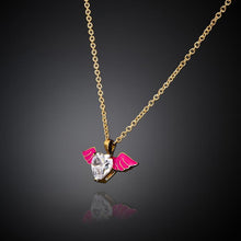 Load image into Gallery viewer, chiara ferragni cupido pendant pink enamel +ipg+wh cz 37+4cm
