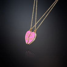 Load image into Gallery viewer, chiara ferragni love parade pink split pair of pendants
