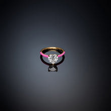 Load image into Gallery viewer, chiara ferragni love parade pink enamel  ring size n
