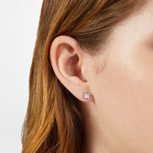 Load image into Gallery viewer, chiara ferragni classic silver plated crystal stud earring 4x4mm
