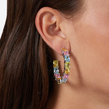 Load image into Gallery viewer, chiara ferragni princess rainbow lge. hoop earrings 40mm

