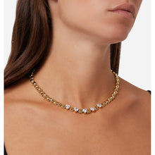 Load image into Gallery viewer, chaira ferragni cuoricino necklace with 7mm wh cz 40cm+ext
