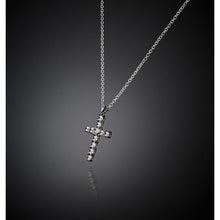 Load image into Gallery viewer, chiara ferragni croci pendant cross wh cz+rh plated 42+8cm
