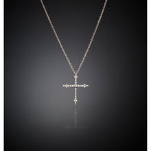 Load image into Gallery viewer, chiara ferragni croci pendant wh cz vross +rh plated 42+8cm
