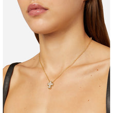 Load image into Gallery viewer, chiara ferragni croci pendant cross wh cz+yg plated 42+8cm
