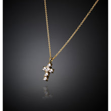 Load image into Gallery viewer, chiara ferragni croci pendant wh cz cross+yg plated 38+7cm
