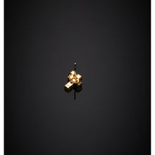 Load image into Gallery viewer, chiara ferragni croci earring cross with wh cz+yg plated 9mm
