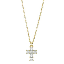 Load image into Gallery viewer, chiara ferragni croci cross gold plated pendant 20 x 15mm
