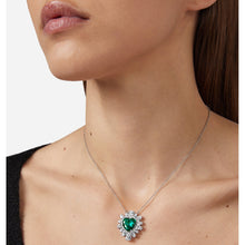 Load image into Gallery viewer, chiara ferragni emerald pendant emerald heart 40+5cm
