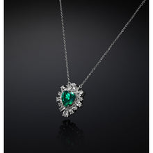 Load image into Gallery viewer, chiara ferragni emerald pendant emerald heart 40+5cm
