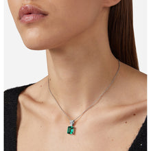 Load image into Gallery viewer, chiara ferragni emerald pendant emerald cut 38+4cm
