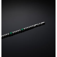 Load image into Gallery viewer, chiara ferragni emerald bracelet emerald cut 16cm+ext
