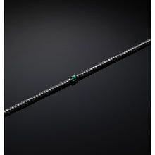 Load image into Gallery viewer, chiara ferragni emerald necklace emerald cut 38cm+ext
