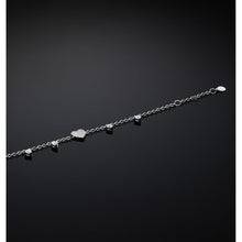 Load image into Gallery viewer, chiara ferragni silver bracelet arg925 with white cz 16+3cm

