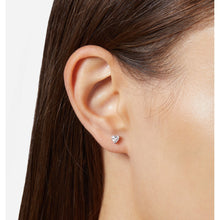 Load image into Gallery viewer, chiara ferragni silver mini earring arg925 with white cz 4mm
